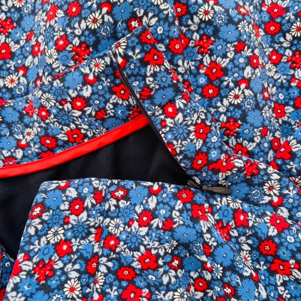Tommy Hilfiger Multicolor Floral Print A-Line Skirt Women's Size 6 Flare - Picture 14 of 15